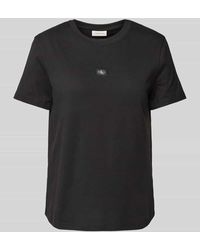 Calvin Klein - Regular Fit T-Shirt Mit Label-Print - Lyst