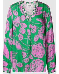 Milano Italy - Blusenshirt aus Viskose mit floralem Muster - Lyst