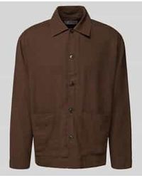 SELECTED - Relaxed Fit Overshirt Van Een Mix Van Katoen En Linnen, Model 'Relaxtony' - Lyst