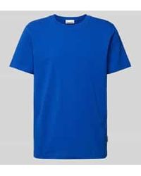 ARMEDANGELS - T-Shirt Met Geribde Ronde Hals, Model 'Maarkos' - Lyst