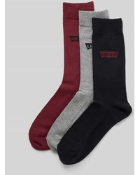 Levi's - Socken mit Logo-Stitching Modell 'Regular' im 3er-Pack - Lyst