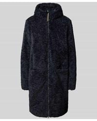 Camel Active - Mantel aus Teddyfell mit Kapuze und Zweiwege-Reißverschluss - Lyst