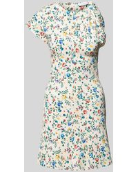 Rabanne - Knielanges Kleid mit floralem Muster - Lyst