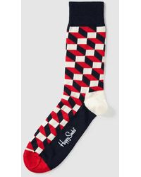 Happy Socks - Socken mit Allover-Muster Modell 'FILLED OPTIC' - Lyst