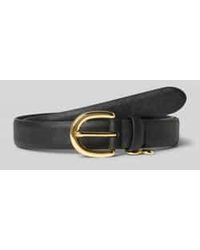 Ralph Lauren - Riem Van Runderleer Met Bedeltje - Lyst