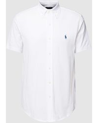 Polo Ralph Lauren - Freizeit-Hemd mit Polokragen und unifarbenem Design - Lyst