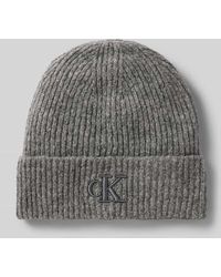 Calvin Klein - Beanie Mit Label-Stitching Modell 'Thick' - Lyst