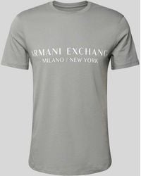 Armani Exchange - T-shirt Met Labelprint - Lyst