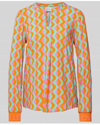 Emily Van Den Bergh - Blusenshirt aus Viskose mit Allover-Muster - Lyst