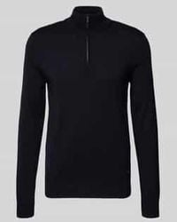 Joop! - Gebreide Pullover Van Scheerwol Met Opstaande Kraag, Model 'Dario' - Lyst