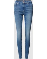 Tommy Hilfiger - Skinny Fit Jeans Met Labelstitching - Lyst