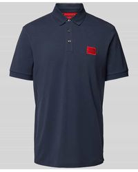 HUGO - Regular Fit Poloshirt mit Label-Patch Modell 'Dereso' - Lyst