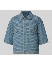 Mos Mosh - Relaxed Fit Jacke in Denim-Optik mit Brusttaschen Modell 'Ebba' - Lyst
