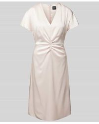 BOSS - Midikleid mit V-Ausschnitt Modell 'Dulania' - Lyst