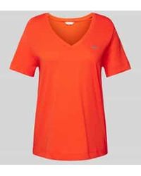 GANT - T-Shirt Met Labelstitching - Lyst