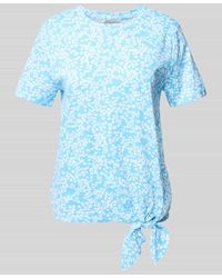 Tom Tailor - Regular Fit T-Shirt mit Knoten Detail - Lyst