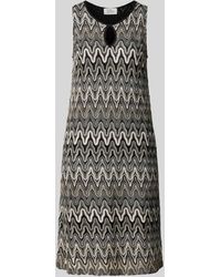 ROBE LÉGÈRE - Knielanges Kleid mit Schlüsselloch-Ausschnitt - Lyst