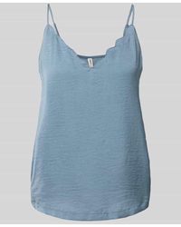 ONLY - Regular Fit Blusentop mit V-Ausschnitt Modell 'DEBBIE' - Lyst