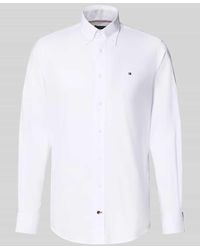 Tommy Hilfiger - Regular Fit Businesshemd aus reiner Baumwolle - Lyst