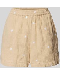 Pieces - High Waist Shorts mit elastischem Bund Modell 'MAYA' - Lyst