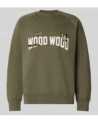 WOOD WOOD - Sweatshirt Met Motiefstitching, Model 'Hester' - Lyst