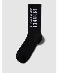 Versace Jeans Couture Baumwolle Socken Aus Baumwollmesh Mit Logointarsien in Schwarz für Herren Herren Bekleidung Unterwäsche Socken 