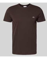 Lacoste - Regular Fit T-Shirt Van Puur Katoen, Model 'Supima' - Lyst