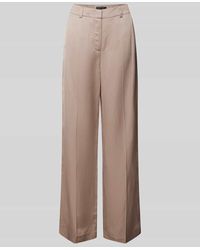 Comma, - Wide Leg Stoffhose mit Bügelfalten - Lyst