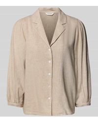 MSCH Copenhagen - Relaxed Fit Leinenbluse mit Resortkragen Modell 'Pennie Ginia' - Lyst