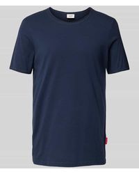 Joop! - T-Shirt mit geripptem Rundhalsausschnitt Modell 'Cesare' - Lyst
