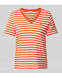 GANT - T-shirt Met Labelstitching - Lyst