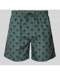 Schiesser - Relaxed Fit Zwembroek Met Labelapplicatie - Lyst