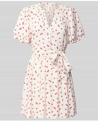 ONLY - Tailliertes Minikleid mit Bindegürtel Modell 'NOVA' - Lyst