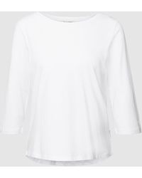 Mode Zakelijke overhemden Shirts met lange mouwen Marc O’Polo Marc O\u2019Polo Shirt met lange mouwen lichtgrijs-wit abstract patroon 