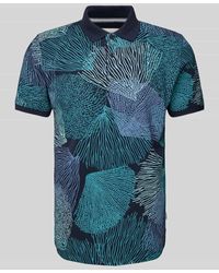 S.oliver - Slim Fit Poloshirt mit Allover-Print Modell 'Big Coral' - Lyst