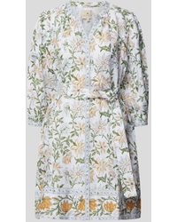 Hannah Artwear - Leinenkleid mit floralem Muster - Lyst