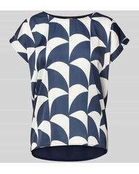 MORE&MORE - Regular Fit Blusenshirt mit Kappärmeln - Lyst
