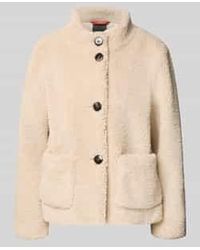 Fuchs & Schmitt - Regular Fit Jack Van Teddybont Met Opstaande Kraag - Lyst