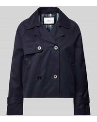S.oliver - Relaxed Fit Cabanjacke mit Raglanärmeln und Streifenfutter - Lyst
