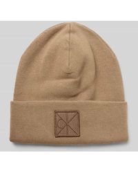 Calvin Klein - Mütze aus Viskose-Mix mit Logo-Patch Modell 'Bea' - Lyst