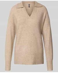 Pieces - Regular Fit Gebreide Pullover Met Wol, Model 'Malou' - Lyst