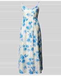 MSCH Copenhagen - Knielanges Kleid aus Viskose mit Allover-Muster Modell 'Berdina' - Lyst