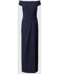 Lauren by Ralph Lauren - Abendkleid mit Raffungen Modell 'SARAN' - Lyst