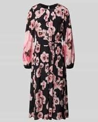 Marc Cain - Midi-Jurk Met Strikceintuur - Lyst