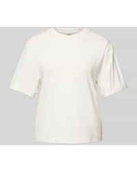 Marc O' Polo - T-Shirt mit geripptem Rundhalsausschnitt - Lyst