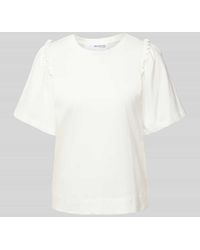 SELECTED - T-Shirt in unifarbenem Design Modell 'PENELOPE' - Lyst