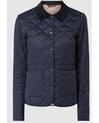 Barbour - Gewatteerd Jack Met Kraag Van Corduroy, Model 'Deveron' - Lyst