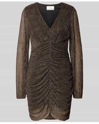 Neo Noir - Knielanges Kleid Mit Raffungen - Lyst