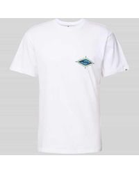 Quiksilver - T-Shirt mit Label-Print - Lyst