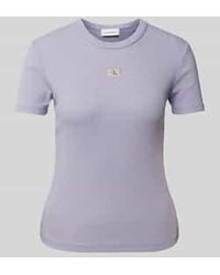 Calvin Klein - T-shirt Met Labeldetail - Lyst